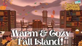 The COZIEST Fall Town Ever ACNH 5Star Island Tour [upl. by Misab]