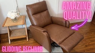 COLAMY Recliner Chair Review  Best Swivel Recliner for Home Theater Living Room or Nursery Glider [upl. by Notlem]