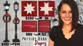 HIGH END Pottery Barn CHRISTMAS Decor DIYs amp Dupes On a BUDGET [upl. by Elvia506]