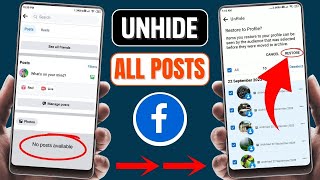 How To UnHide Post On Facebook timeline  UnHide Posts On Facebook [upl. by Westley172]