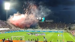 CURVA FIESOLE ATMOSPHERE 🇮🇹⚜️  Semifinale di Conference League [upl. by Lally]