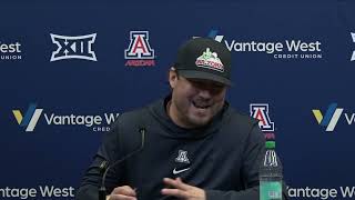 Arizona Football Press Conference  Coach Matt Adkins [upl. by Swithbert]