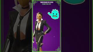 Fortnite Emoticon  Tritonos Waves  Uncommon [upl. by Liebermann263]