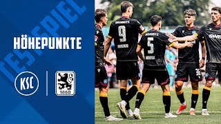 Testspielhöhepunkte KSC  TSV 1860 München [upl. by Adnwahsar535]