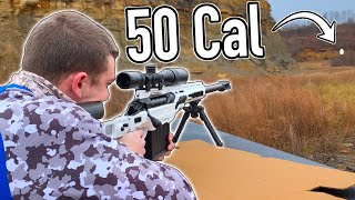 50 CALIBER SNIPER RIFLE VS LONG RANGE TARGETS [upl. by Emeric]