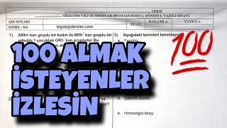 10Sınıf Biyoloji 2Dönem 1Yazılı [upl. by Paxon]