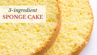 3 Ingredient Sponge Cake [upl. by Nafis]