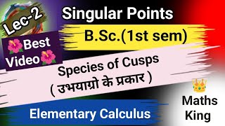 Species of Cuspsउभयाग्रो के प्रकारMathsBSc 1st semElementary Calculus [upl. by Euell]