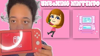 NINTENDO SWITCH LITE UNBOXING  CORAL PINK  nintendo nintendoswitch nintendoswitchlite [upl. by Ventura]