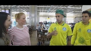 Palmeiras viaja a Curitiba com interação gringa [upl. by Elinnet993]