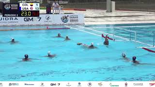 2024 Pan American Water Polo Championships  Game 3 USA v COL [upl. by Lashond]