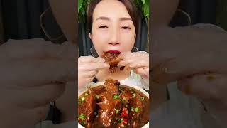 Natural Chicken Head Eating Mukbang 😋😋😋 [upl. by Sinai]