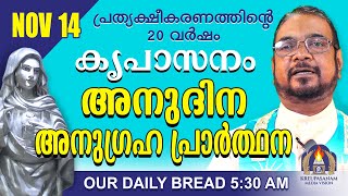 നവംബർ 14  കൃപാസനം അനുദിന അനുഗ്രഹ പ്രാർത്ഥന  Our Daily Bread പ്രത്യക്ഷീകരണത്തിന്റെ ഇരുപതാം വർഷം [upl. by Ennaid]