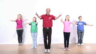 Canción de bienvenida en Inglés  Welcome song for kids  Dance along instructional video [upl. by Eardnaed]