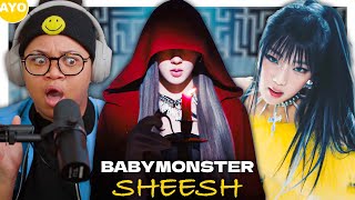 BABYMONSTER  ‘SHEESH’ MV amp Like That Lyrics  Reaction [upl. by Ylam]