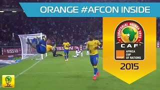 Flying Aubameyang  Burkina Faso  Gabon  CAN Orange 2015 [upl. by Acnayb851]