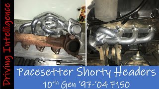 Pacesetter Shorty Headers Installation amp Test Drive 10th Gen 9704 Ford F150 F250LD Expedition [upl. by Adniroc]