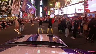 HELLCAT REACTIONS Times Square Manhattan NYC POV  NIGHT   GO PRO 8 HERO [upl. by Zakarias]