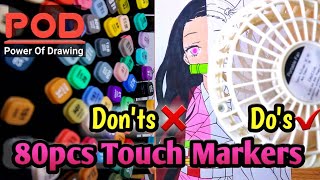 Donts amp Dos  How to color Anime Drawing with Touch Markers Tips on How to Shade [upl. by Serafina]