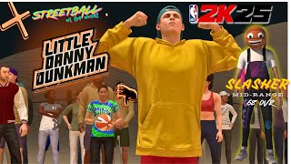 LITTLE DANNY DUNKMAN GAMEPLAY  ROCKING STREETBALL  THE DUNES MyCAREER NBA 2K25 NEXT GEN [upl. by Annagroeg134]