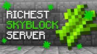 THE RICHEST START ON OP SKYBLOCK SERVER  Minecraft Skyblock  181121 [upl. by Ylrebme763]