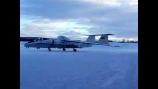 Myasishchev Geophysica M55 Engine Startup and Lift off [upl. by Zolner]