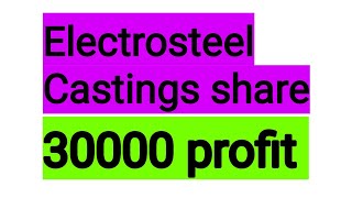 electrosteel castings share latest news electrosteel castings share result analysis target [upl. by Nnhoj91]