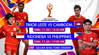 SCTV Promo AFF U19 Boys Championship 2024 Timor Leste vs Cambodia  Indonesia vs Phillipines [upl. by Tarrsus]