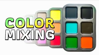 colour mixing paint mixing acrylic color mixing color guessing gameasmrmingtoday [upl. by Vudimir]