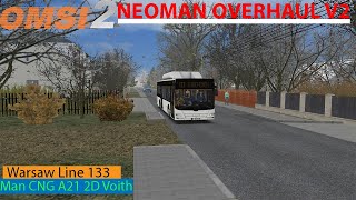 OMSI 2 Neoman Overhaul v2 Update  Man CNG A21 2D Voith Download Link  Warsaw Line 133 [upl. by Ahsakal]