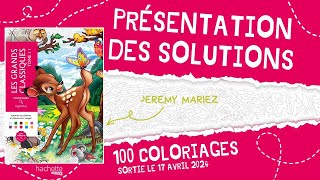 Les grands classiques tome 11  coloriages mystères Hachette Heroes  SOLUTIONS [upl. by Draw]