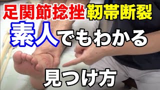 【足関節捻挫】素人でもわかる靭帯断裂の見つけ方【吉野マッスルセラピストスクール（筋膜・トリガーポイント勉強会）】 [upl. by Carlick689]