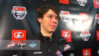 2023 Kubota CHL  NHL Top Prospects Game – Availability Nico Myatovic [upl. by Humfrey881]