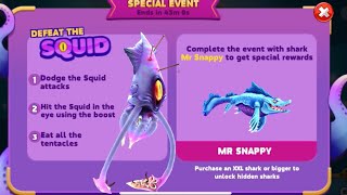 Defeat the Squid Live Event part 2 by Mr Snappy  Hungry Shark World [upl. by Narual441]