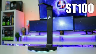 More Than Just A Headphone Stand  Corsair ST100 RGB Review 4K 60FPS [upl. by Sualocin]