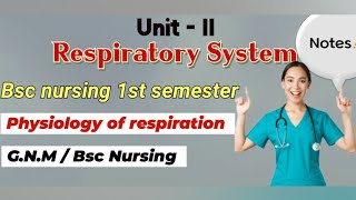 Respiratory System1 physiology of respiration notes 🫁 physiologynursingnotes nursingnotes [upl. by Nnaillek804]