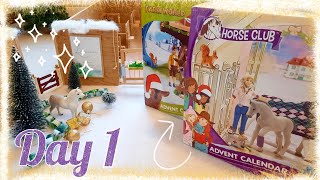 Schleich Farm amp Horse Club Advent Calendar Unboxing  Day 1  Schleich 2020  Schleich Christmas [upl. by Joris634]