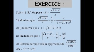 Ordre dans IR Série 3 Exercice 6 partie 2ApproximationsTCSFTronc commun science [upl. by Arber]