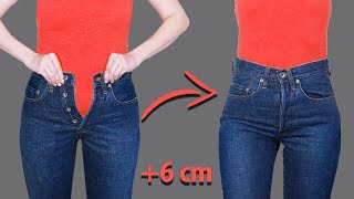 How to upsize jeans in the waist to fit you perfectly  the simplest way [upl. by Nodnar]