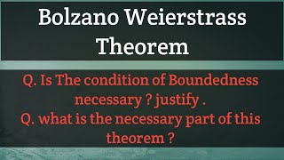 53 Important Questions of Bolzano Weierstrass theorem of limit point  Real Analysis [upl. by Sheela]