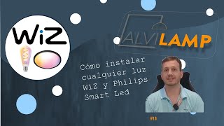 Cómo instalar bombillas tiras de led y lámparas de WiZ y Philips Smart Led En App 10 [upl. by Zat]