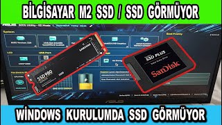 Bilgisayar M2 SSD  SSD Görmüyor Kesin Hızlı Çözüm [upl. by Qooraf481]