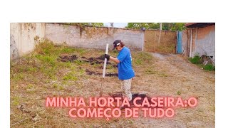 Minha horta caseira Começando do zero [upl. by Acysej943]