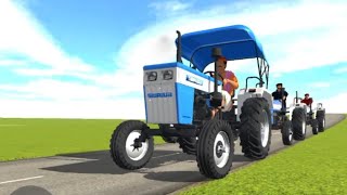 SWARAJ 744 FE And SONALIKA 35DI  Fully Mitti Loding Tractor  Jcb 3DX Backhoe and Tractor videos [upl. by Ived779]