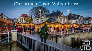 Valkenburg Netherlands  Part 1  An enchanting Christmas Town 4K [upl. by Dart89]