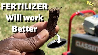 Core Aeration makes Fertilizer work Better  how and when to Aerate your lawn [upl. by Denn]