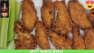 Best Ranch Chicken Wings Recipe  Crispy  Spicy  Delicous  Easy [upl. by Zalucki]