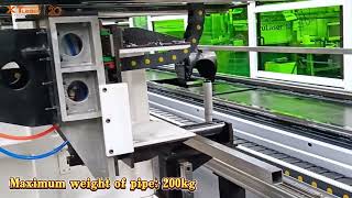 automatic loading tube laser cutting machine in Germany [upl. by Anelam]