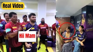 Suhana Khan First Time Meeted With Rinku Singh In Dressing Room After His Heroic Innings [upl. by Ranchod429]