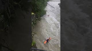 2 white water Kayakers  Capilano River  North Vancouver [upl. by Barbabas]